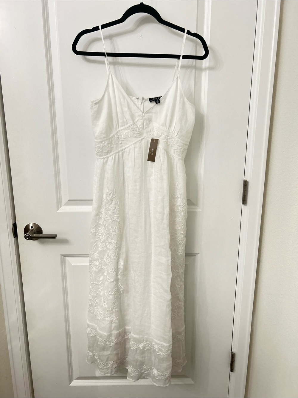 J. Crew White Embroidered Midi Dress NWT - Picture 10 of 10